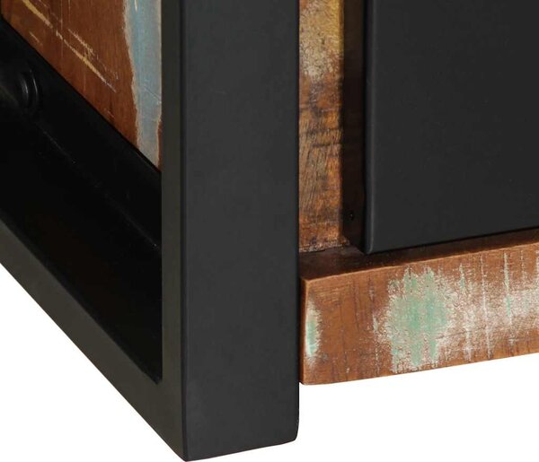 TV szekrény 100x30x25 cm tömörfa, újrahasznosított fa