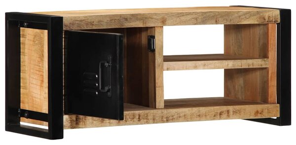Tömör nyers mangófa TV-szekrény 80x30x35 cm