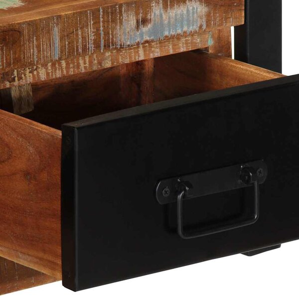 TV szekrény 100x30x25 cm tömörfa, újrahasznosított fa