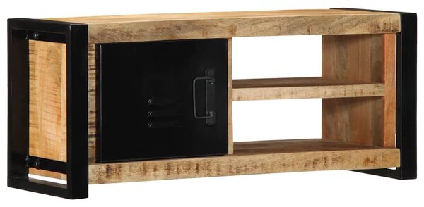 Tömör nyers mangófa TV-szekrény 80x30x35 cm