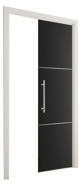 EVO PLUS 70 tolóajtó + ajtókeret, 70x205, fekete