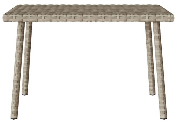 Téglalap polyrattan kerti dohányzóasztal 60x40x37cm