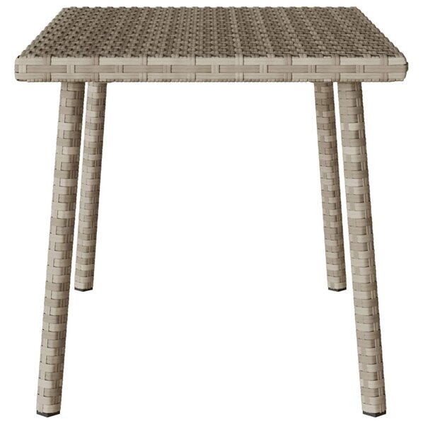 Téglalap polyrattan kerti dohányzóasztal 60x40x37cm
