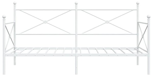 Kanapéágy matrac nélkül fehér 100x190 cm acél