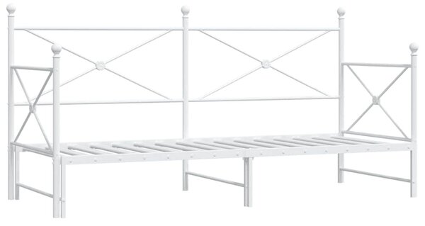Fehér kanapéágy fiókkal matrac nélkül 75x190 cm
