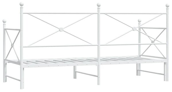 Fehér kanapéágy fiókkal matrac nélkül 75x190 cm
