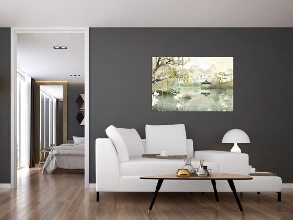 Kép - Kínai tó (90x60 cm)