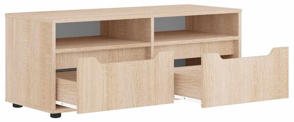 VISNES sonoma tölgy szerelt fa TV-szekrény 100x40x38 cm