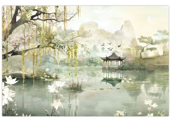 Kép - Kínai tó (90x60 cm)