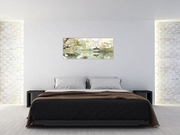 Kép - Kínai tó (120x50 cm)