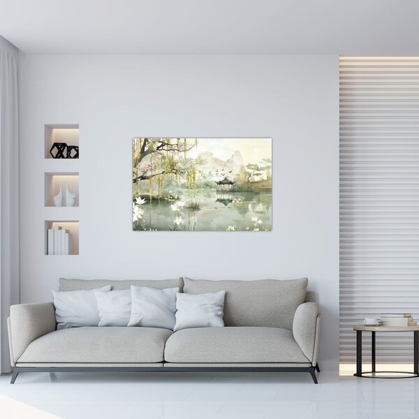 Kép - Kínai tó (90x60 cm)