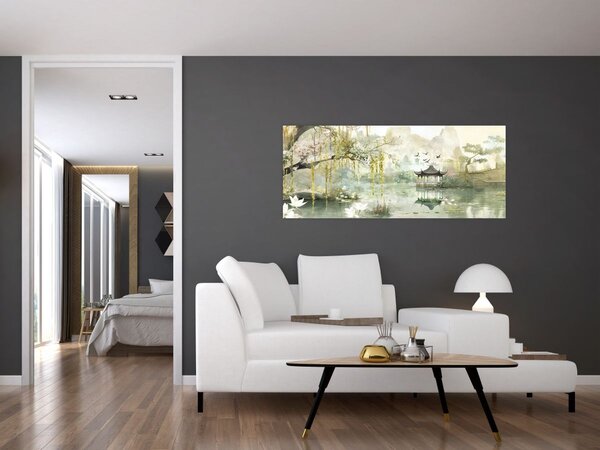Kép - Kínai tó (120x50 cm)