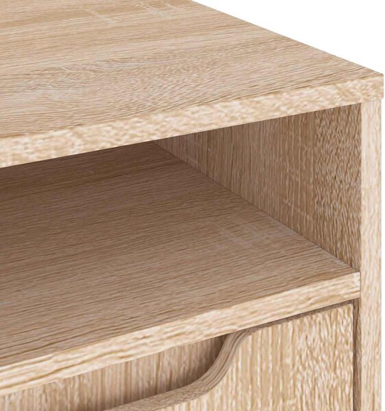 VISNES sonoma tölgy szerelt fa TV-szekrény 100x40x38 cm