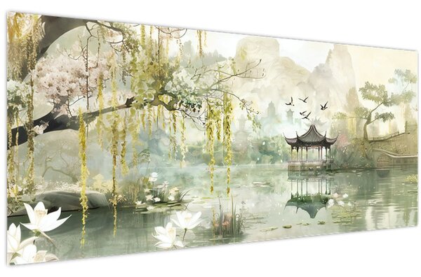 Kép - Kínai tó (120x50 cm)