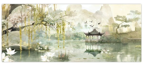 Kép - Kínai tó (120x50 cm)