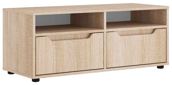 VISNES sonoma tölgy szerelt fa TV-szekrény 100x40x38 cm