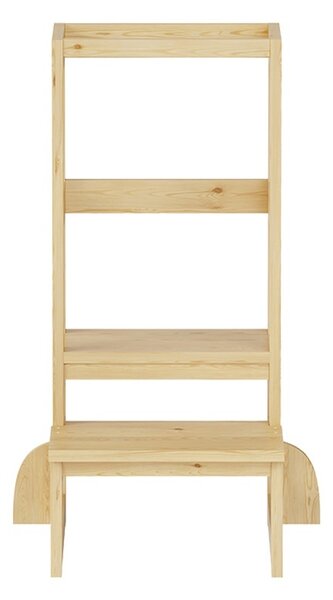 Montessori fa tanulótorony gyerekeknek, Chiquel, natúr, 45.7x51x90 cm