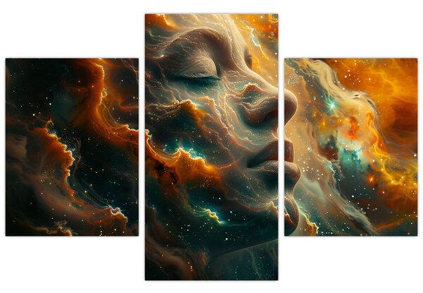 Kép - Arc az űrben (90x60 cm)