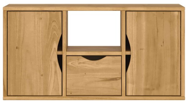 ODDA tömörfa fenyőfa TV szekrény fiókkal 79x24x40 cm