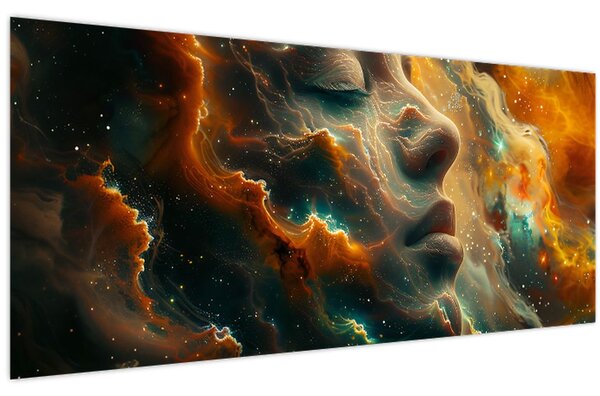 Kép - Arc az űrben (120x50 cm)