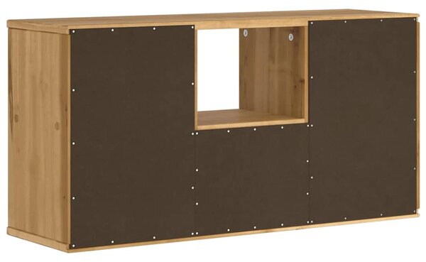 ODDA tömörfa fenyőfa TV szekrény fiókkal 79x24x40 cm