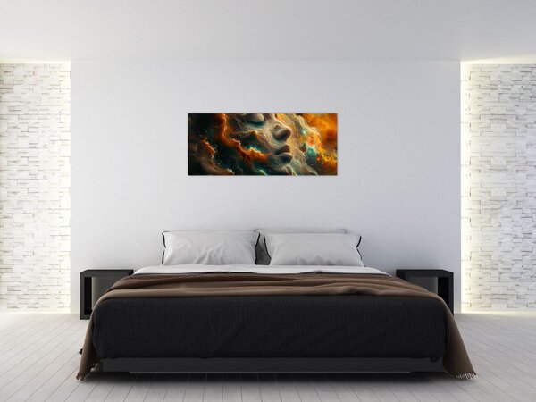 Kép - Arc az űrben (120x50 cm)