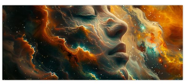 Kép - Arc az űrben (120x50 cm)