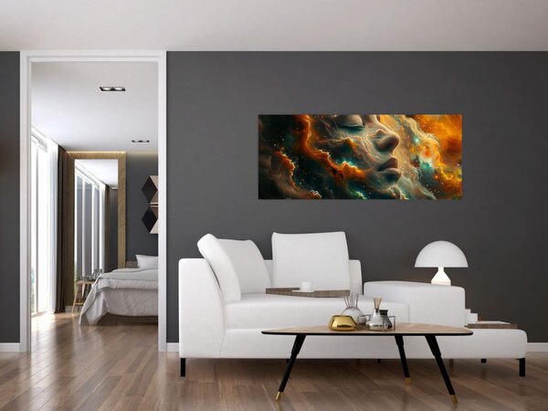 Kép - Arc az űrben (120x50 cm)