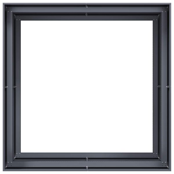 Növénytartó antracit 100x100x80 cm Acél