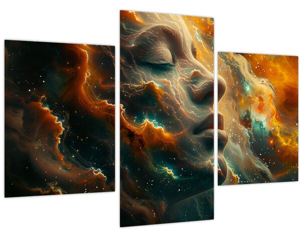 Kép - Arc az űrben (90x60 cm)