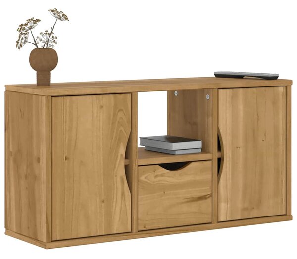 ODDA tömörfa fenyőfa TV szekrény fiókkal 79x24x40 cm