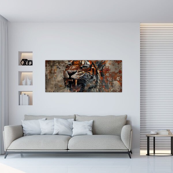 Kép - Téglatigris (120x50 cm)