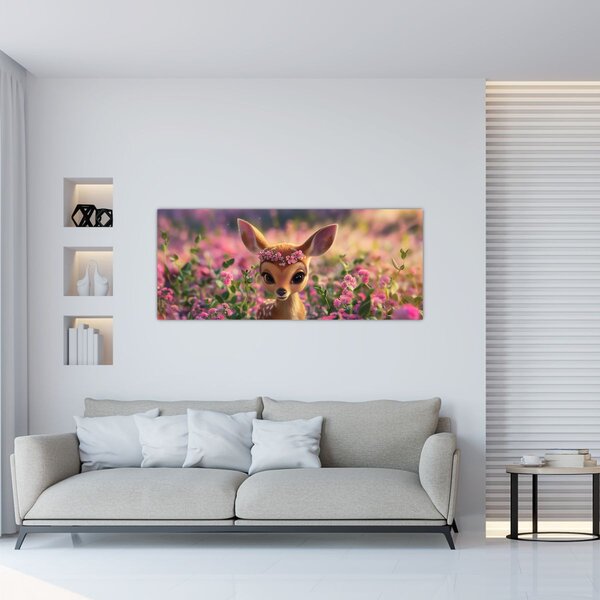 Kép - Aranyos őzike (120x50 cm)