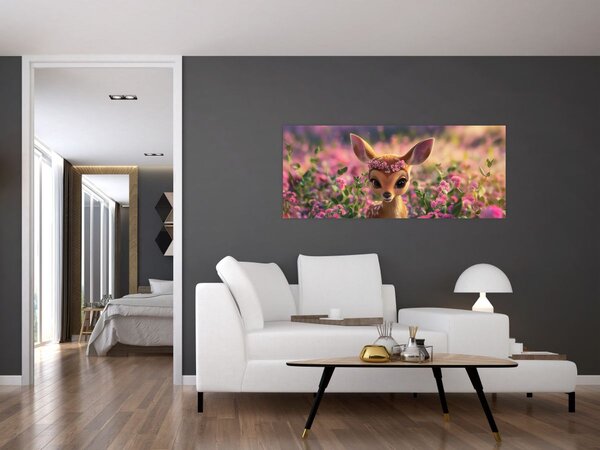 Kép - Aranyos őzike (120x50 cm)