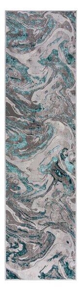 Marbled szürke-kék futószőnyeg, 60 x 230 cm - Flair Rugs