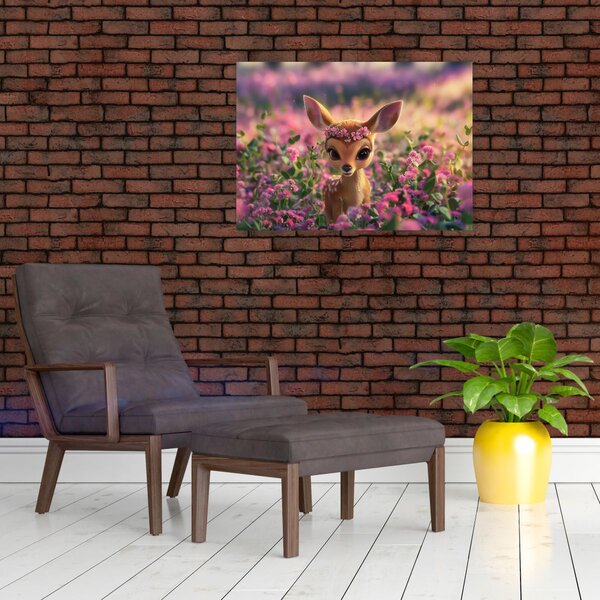 Kép - Aranyos őzike (70x50 cm)