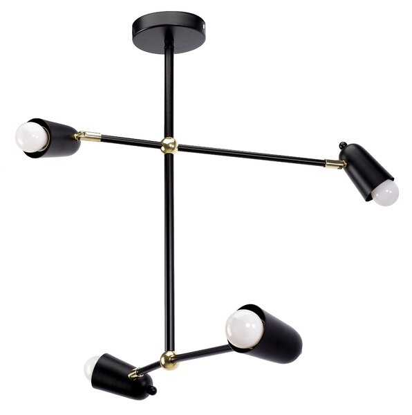 Mennyezeti lámpa APP1708-4CP BLACK + GOLD