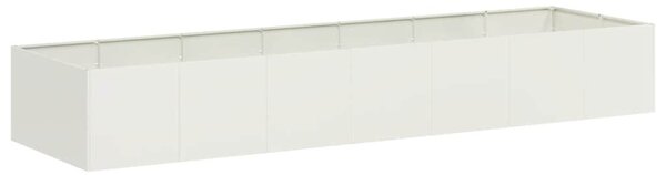 Fehér acél növénytartó 280x80x40 cm