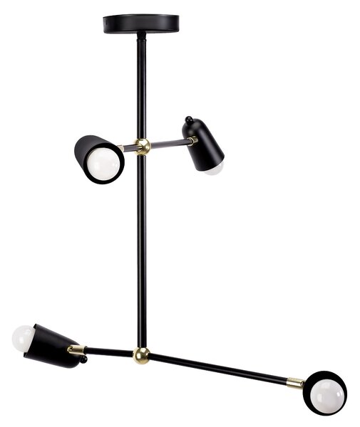 Mennyezeti lámpa APP1708-4CP BLACK + GOLD