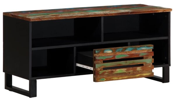 Tömör akácfa TV-szekrény 100 x 34 x 46 cm