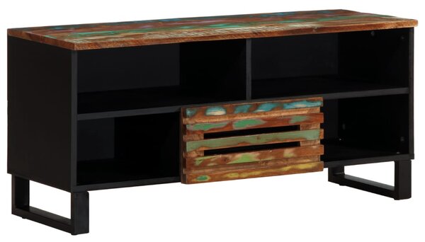 Tömör akácfa TV-szekrény 100 x 34 x 46 cm