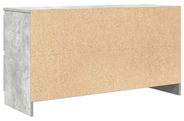 Betonszürke szerelt fa TV-szekrény 100x35x54 cm