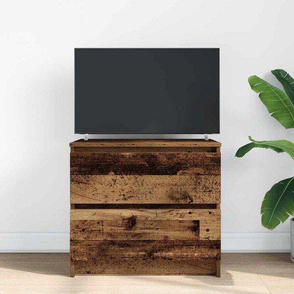 Antik hatású szerelt fa TV-szekrény 60x35x54 cm