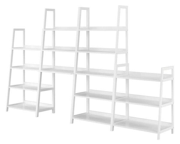4 polcos állvány, fehér, REON TYP 2