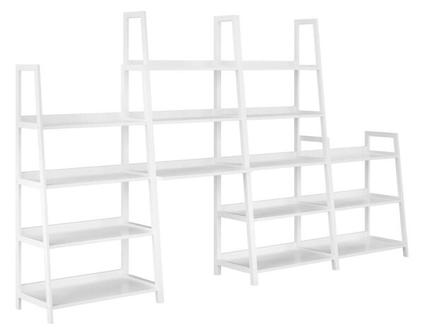 4 polcos állvány, fehér, REON TYP 2