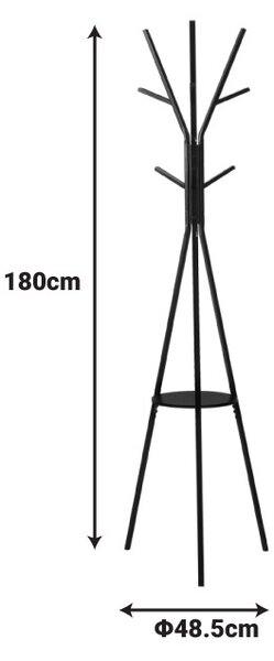 Fogas, Denner, fehér, 48.5x48.5x180 cm