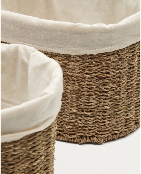 Tengerifű tárolókosár szett 2 db-os 35x25x25 cm Tossa – Kave Home