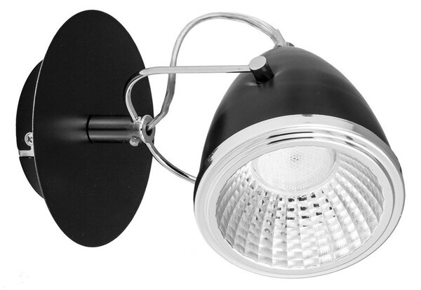 Oliver fali lámpa GU10-es foglalat, 1 LED izzó, 5,5W fekete-króm
