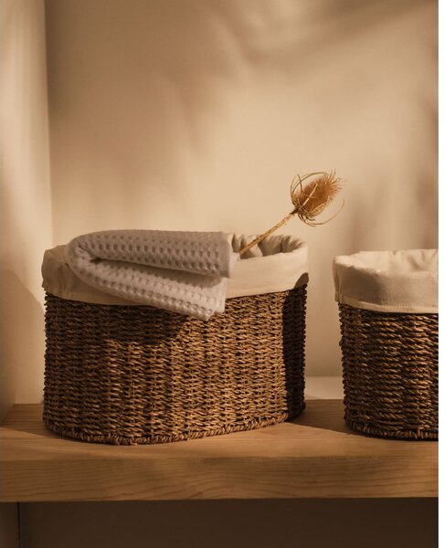 Tengerifű tárolókosár szett 2 db-os 35x25x25 cm Tossa – Kave Home