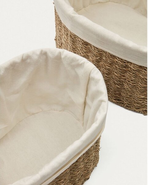 Tengerifű tárolókosár szett 2 db-os 35x25x25 cm Tossa – Kave Home